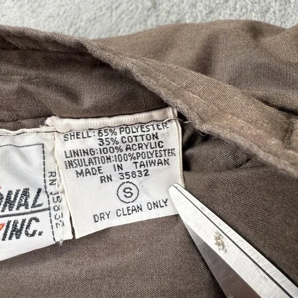 Vintage International Jacket Mens Small Reversible Deer Knit Lined 80s - Picture 13 of 16